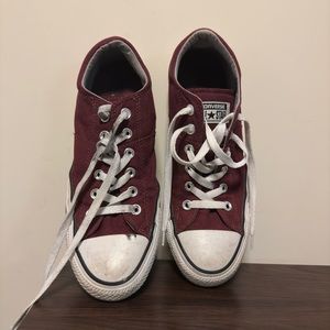 Converse | red wine color | used